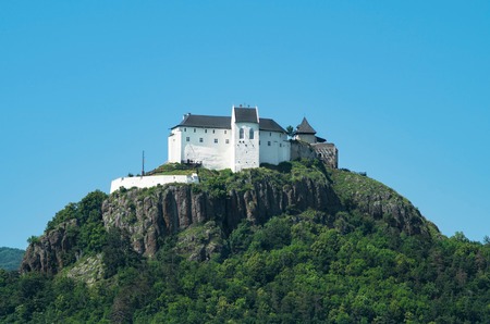 Castle Fuzer on hilltop in eastern Hungaryの写真素材