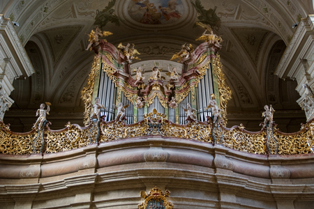 Organ in Tihany Abbey, Hungaryのeditorial素材