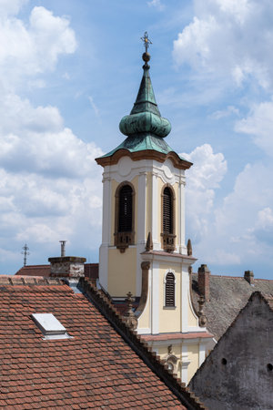 Church in Szentendre in Hungaryの写真素材