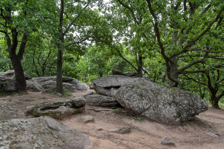 Sea of Stones in Szentbekkalla in Hungaryの写真素材