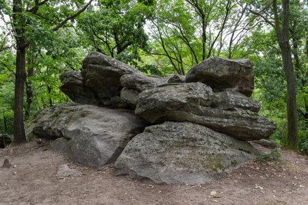 Sea of Stones in Szentbekkalla in Hungaryの写真素材