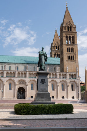 Sts. Peter and Pauls Cathedral Basilica in Pecsの写真素材