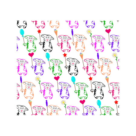 kitty cornerのイラスト素材