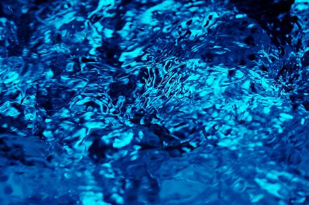 Deep blue water shots of ripples and bubbles