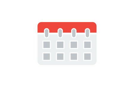 Calendar vector icon. Calendar flat style sign for mobile concept and web design.のイラスト素材