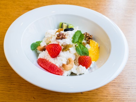 fruit porridgeの写真素材