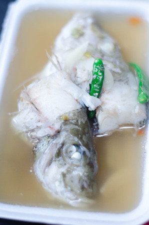 Fish boilingの写真素材