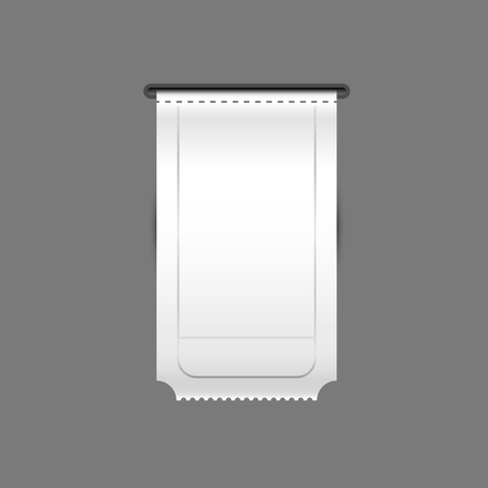 Ticket. The printed ticket. Ticket bill atm template. Vectorのイラスト素材