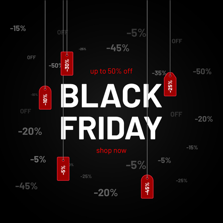 Black Friday sale inscription design template. Vectorのイラスト素材