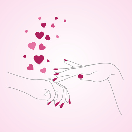 people love and care logoのイラスト素材