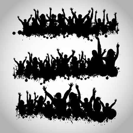 Party People Silhouettesのイラスト素材