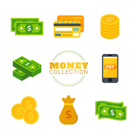 Money icons vector illustrationのイラスト素材