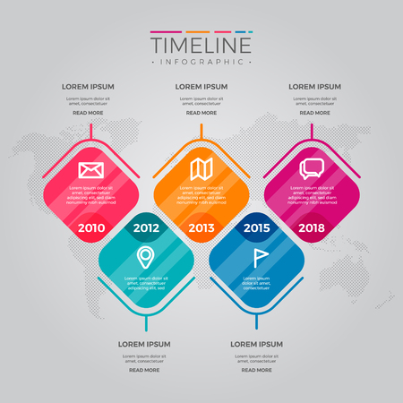 Infographic Elements Collection - Business Vector Illustration in flat design style for presentation, booklet, website etc. Big set of Infographics.のイラスト素材