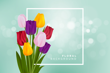 bouquet of flowers, a gift to a womanのイラスト素材