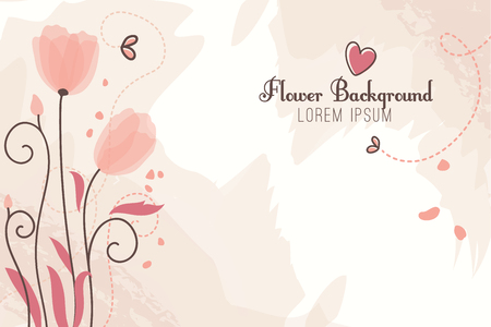 bouquet of flowers, a gift to a womanのイラスト素材
