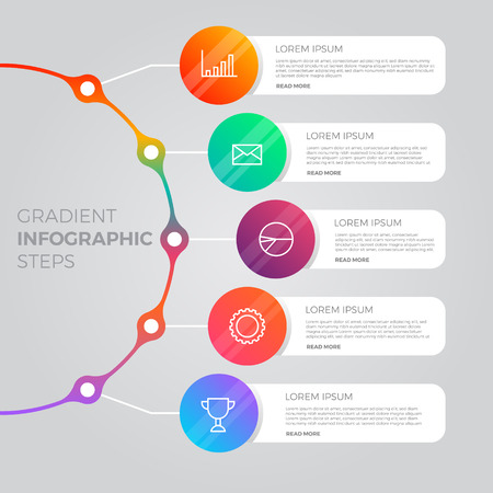 Timeline infographics design vector and marketing icons can be used for workflow layout, diagram, annual report, web design. Business concept with options, steps or processes.のイラスト素材