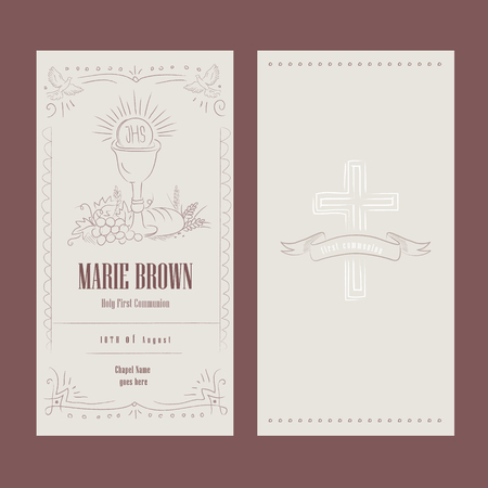 Leaflet about religion, church, vector illustrationのイラスト素材
