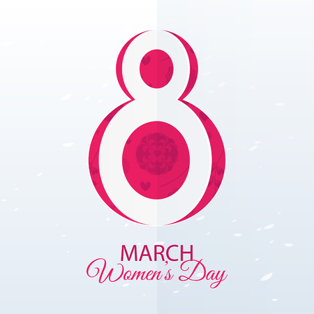 8 march. International Women's Day. Greeting card.のイラスト素材