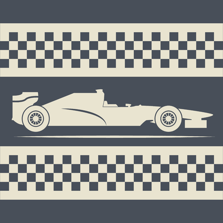 racing pictogram, formula carのイラスト素材