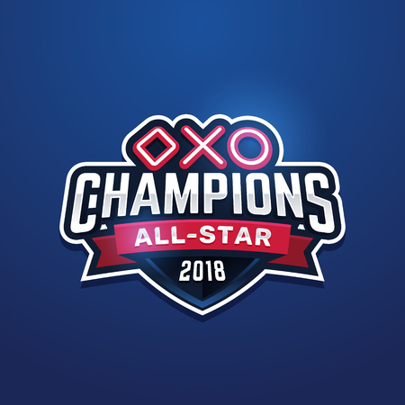 Modern professional sport and gaming logo badge for a club or a teamのイラスト素材