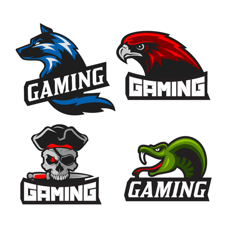 Modern professional sport and gaming logo badge for a club or a teamのイラスト素材