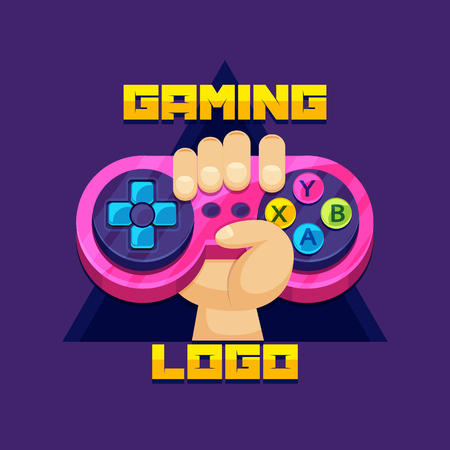 Joystick gamer logoのイラスト素材