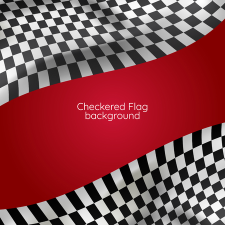 checkered flag background. race flag designのイラスト素材