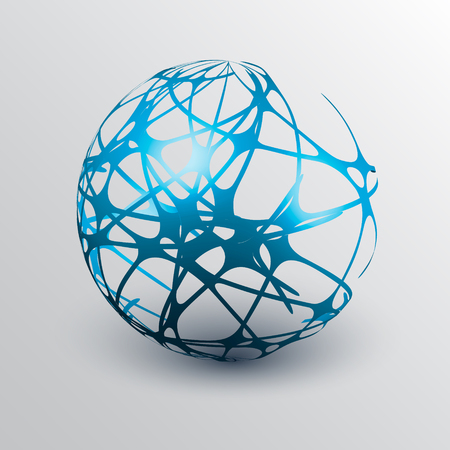 global network connection emblem. vector illustrationのイラスト素材