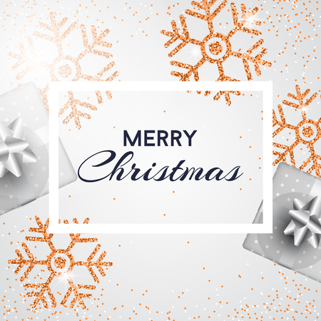 Merry Christmas. Typography.  text design. Greeting card.のイラスト素材