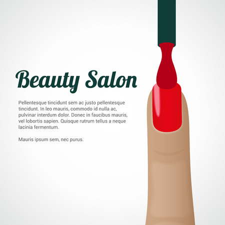 Template Beauty salon concept cardのイラスト素材