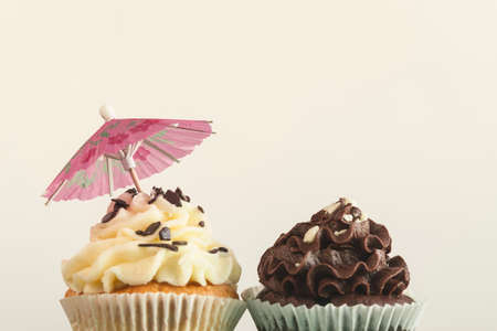 Cupcake for holiday happy birthday or valentine day.