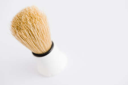 Brush for shaving isolated background with place for text.の写真素材