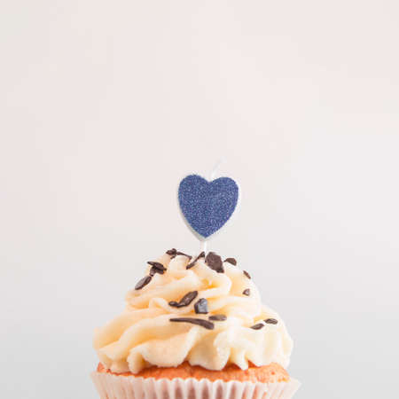 Cupcake for holiday happy birthday or valentine day.の写真素材