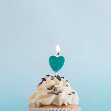 Cupcake for holiday happy birthday or valentine day.