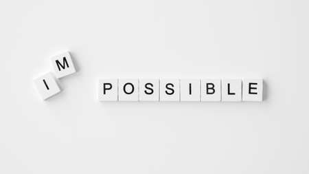 top view letter cubes arrangement (1). Resolution and high quality beautiful photoの写真素材