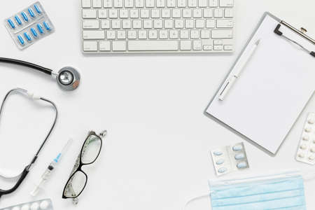 top view doctor office. Resolution and high quality beautiful photoの写真素材