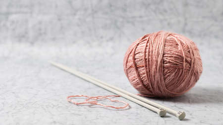knitting wool needles. Resolution and high quality beautiful photoの写真素材