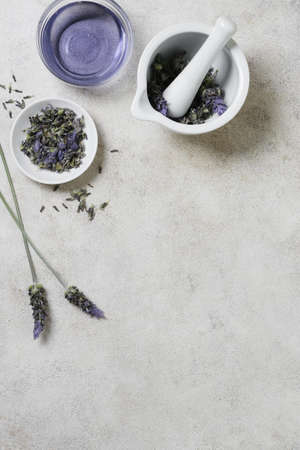 lavender bowls copy space. Resolution and high quality beautiful photoの写真素材