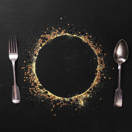 plate silhouette tableware. Resolution and high quality beautiful photoの写真素材