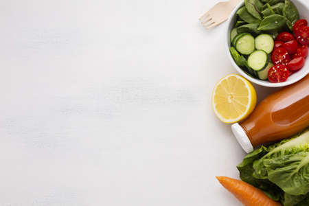 salad juice with copy space. Resolution and high quality beautiful photoの写真素材