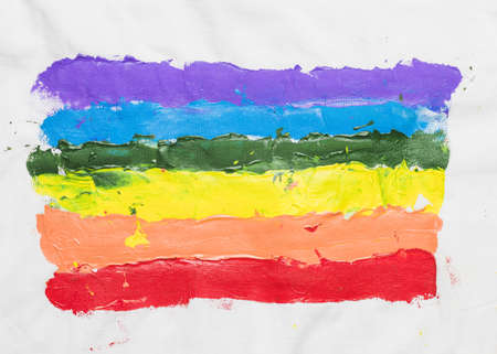 lgbt flag drawn by hand. Resolution and high quality beautiful photo