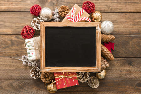 photo frame christmas ornaments. Resolution and high quality beautiful photoの写真素材