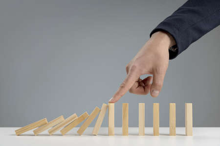 high angle wooden blocks arranged. Resolution and high quality beautiful photoの写真素材