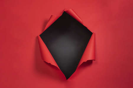 front view tear paper. Resolution and high quality beautiful photoの写真素材