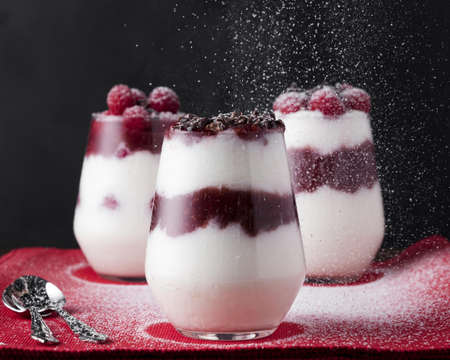 front view arrangement delicious christmas desserts. Resolution and high quality beautiful photoの写真素材