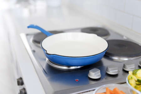 frying pan stove. Resolution and high quality beautiful photoの写真素材