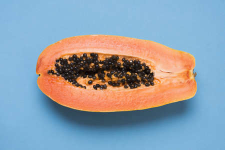 close up delicious papaya table. Resolution and high quality beautiful photoの写真素材