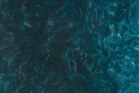 azure blue paint diffusing with water. Resolution and high quality beautiful photoの写真素材