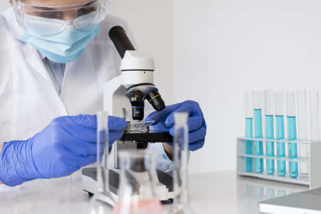 woman working laborator. High quality beautiful photo conceptの写真素材