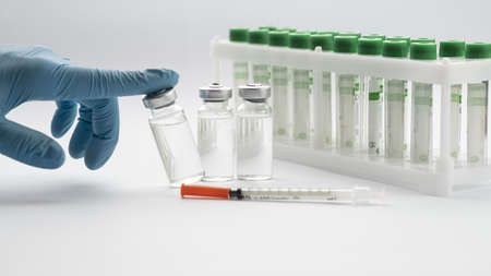 assortment vaccination elements covid19. High quality beautiful photo conceptの写真素材